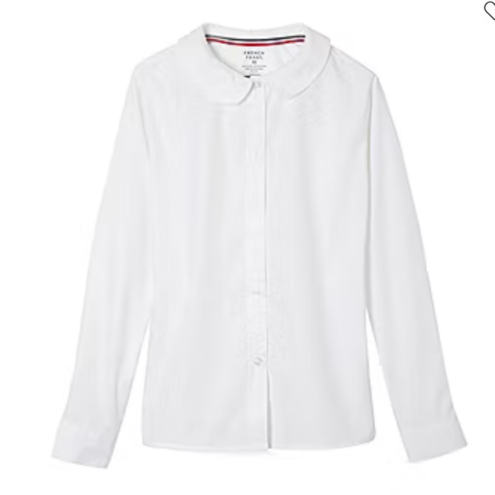 French Toast Kid Girls Long Sleeve Fitted Regular Fit Button-Down Shirt size 10 - Picture 1 of 4